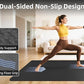 Extra Large Yoga Mat - 72"x35", 72"x48", 78"x57" - Wide TPE Exercise Mat for Home, Stretching, Couples & Family Workouts - 6-12mm Thick, Non-Slip & Waterproof - with Carry Bag and Straps