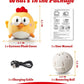 Interactive Dog Toys, Squeaky Moving Ball Toy with Jumping & Music Modes, Rechargeable Plush Chew Toys for Small/Medium/Large Dogs to Keep Puppy Busy Pet Toys (Chick)