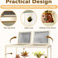 Prolee Reptile Terrarium Tank Up to 78 Gallon, Lizard Tank Bearded Dragon Tank with Metal Mesh Roof Door, Snake Tank with Lock Design (Oak, 78 Gallon Volume, 48 Inch Length)
