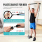 Upgraded Pilates Bar Kit – 39” Adjustable Exercise Equipment for Men, Women with 6X 20, 30, 40 lbs Resistance Bands with Adjustment Buckle – Pilates Equipment for Home Workouts for All Fitness Levels
