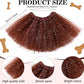 6 Pcs Puppy Costume for Women Include Dog Ears Headband,Bow Tie Tail Nose Paw Gloves and Tutu Skirt for Halloween