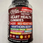 Clean Nutraceuticals Coq10 Gummies | Red Yeast Rice Hawthorn Berry Ginger Turmeric Citrus Bergamot Hibiscus Vitamin K2+D3 Magnesium Glycinate Cayenne Pepper Fenugreek Orange Flavor CardiGuard