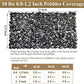 2lbs Black Pebbles for Indoor Plants, Polished Black River Rocks for Potted Plants Vase Aquarium Landscaping and Outdoor Garden Decorative Black Stones