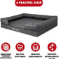 The Dog’s Bed XL Grey 43.5x34, Memory Foam, Pain Relief: Arthritis, Hip & Elbow Dysplasia, Post Surgery, Lameness, Supportive, Calming, Waterproof Washable Cover, Veterinary Approved
