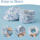 Lesure Cat Tunnel Bed for Indoor Cats - Cute Cat Donut Tunnel Toys with Washable Circle Cushion, Round Pet Peekaboo Cave Toy for Kitten/Puppy/Rabbit, Standard Ice Blue