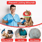 Cat Cone Collar Soft, Adjustable Cat Recovery Collars Kitten Cones to Stop Licking, Cute Donut E Collar After Surgery, Wound Healing Elizabethan Collar for Kittens (Watermelon, Large)