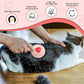 New cat brush&dog brush,pet hair brush with Self Cleaning Button Easy to remove loose undercoat，Needle-tip massage beads, no harm to the skin,Lovely Heart Series(Green)
