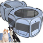 EighteenTek XLarge 2-in-1 Pop up Dog Playpen, Assembly-Free, with Leakproof Pet Pee Pads,Portable Foldable Cat Tent Enclosure Indoor Outdoors Puppy Kittens Small Animals Crates (L, 90" Lx45 Wx28 H)