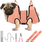 PatiencET Dog Grooming Hammock, Pet Grooming Hammock for Cats & Dogs with Security Strap, Dog Sling for Nail Trimming with Nail Clippers/Trimmer, Nail File, Pet Comb(S)