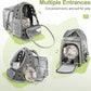 Expandable Cat Backpack,Cat Bubble Backpack Carrier for Carrying Cats, Pets and Small Dogs,Airline-Approved,Designed for Travel, Hiking, Walking,Car （Grey
