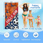 Personalized Beach Towel With Name, Custom Beach Towel with Text, Customized Basketball Football Microfiber Pool Towel, Quick Dry & Absorbent Swim Towel for Adult,Anniversary, Birthday, Summer Holiday