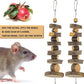 Natural Organic Apple Wood Chew Toys, 2 Pack Small Animal Snacks Toys Suitable for Bunny, Chinchilla, Guinea Pigs, Hamsters Teeth Grinding