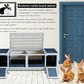 Rabbit Hutch Indoor Leakproof Bunny Cage Fir WoodenOutdoor Bunny House with Wire Floor Leakproof Plastic Tray (Blue)