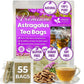 FreshDrinkUS Premium 55 Astragalus Root Tea Bags, 100% Natural & Pure. Astragalus Root Herbal Tea. Made With Natural Material Tea Bags. No Sugar, No Caffeine, No Gluten, Vegan
