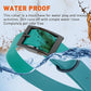 Dogline Biothane Waterproof Dog Collar Strong Coated Nylon Webbing with Black Hardware Odor- Proof for Easy Care Easy to Clean High Performance Fits Small Medium or Large Dogs, Blue Aqua
