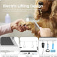 Heavy Duty Electric Lifting Pet Dog Grooming Table for Large Dogs with Overhead Arm, Anti-Skid Rubber Desktop and Powerful Motor, 50'' / White