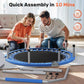 BCAN 40/48" Foldable Mini Trampoline Max Load 330lbs/440lbs, Fitness Rebounder with Adjustable Foam Handle, Exercise Trampoline for Adults Indoor/Garden Workout