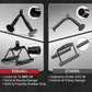 Yes4All Tricep Press Down Cable Machine Attachment Set, LAT Pulldown Attachment, Cable Machine Accessories for Home Gym