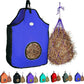 Majestic Ally 1200 D Hay Feeder Tote Bag for Horses, Sheep with Reflective Trim- Reduces Waste - Comes with 36” Hay Net. (Royal Blue)
