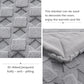 Cozy Bliss Faux Fur Throw Blanket for Couch - Soft Checkered Fuzzy Cozy Throw Gifts Blankets for Women,Grey Boho Blanket for Sofa Bedroom Living Room.50 * 60 Inches