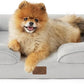 Bedsure Orthopedic Dog Beds for Small Dogs - Washable Small Dog Cat Bed Waterproof, Comfort Pet Couch Sofa with Washable Removable Cover, Pets Bed with Nonskid Bottom, Light Grey, 24"