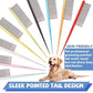 Grooming Pet Comb Rat Tail Dematting Cat and Dog Comb，Rounded Ends Design for Safe Tangle Removal, Hairstyling, Massage，Loose Hair Removal，Prevent Irritation，Fluffing Paws,Face,Tail,Remove Tear Stain