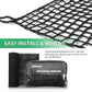 Black Polyester Golf Practice Fence Net, Heavy Duty Golf Ball Barrier Net, Indoor Outdoor Portable Golf Seine Net, Golf Batting Net, Adjustable Protective Net for Backyard