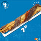 Jack&Pup Twist Beef Rib Bones for Dogs, 7" Beef Rib Bone Small Dog Bones for Puppies with Beef Jerky Twist for Flavor and Fun - Healthy Dog Bones Rib Small Dog Chew Bones (4 Count)