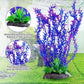 Hamiledyi Aquarium Plastic Plants Aquarium Decor Artificial Fish Tank Plants,Tall Fish Tank Decorations, Extra Large Aquarium Plant 20.4-inch Tall,1PCS