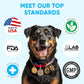 Chewable Flea and Tick Prevention for Dogs - 120 Soft Chews Made in USA - Oral Flea and Tick Control Pills for Small, Medium, Large Dogs and Puppies - Skin and Coat Supplement Treats for All Breeds