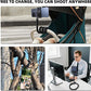 Portable Flexible Phone Holder with Handle for Treadmill, Spin Bike, Stroller, Tripod, Shopping Cart, Desk, Logitech Webcam, 23.6" / 60cm Long Arm Gooseneck Phone Mount for 4.7”- 7" Cell Phones
