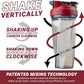 HELIMIX 2.0 Vortex Blender Shaker Bottle Holds upto 28oz | No Blending Ball or Whisk | USA Made | Portable Pre Workout Whey Protein Drink Shaker Cup | Mixes Cocktails Smoothies Shakes | Top Rack Safe