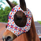 Harrison Howard Super Comfort Stretchy Fly Mask Large Eye Space with UV Protection Soft on Skin with Breathability Tribal Abstract XL Extra Full Size