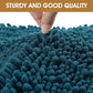 IM HOME Extra Large 71" x 25" Teal Blue Dog Door Mats for Muddy Paws, Chenille Absorbent Dog Mat, Non Slip Heavy Mud Mat for Dogs, Soft Pet Bed Mat for Entryway, Mud Paws, Inside Floor