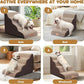 Dog Ramp and Stair for Bed 16" H-20 H,3-Step Cat Stair for Sofa and Chair,4-Step Dog Ramp for High Bed and Window,Durable Nonslip Fabric Cover for Indoor (Coffee-20 H, Pet Friendly, 4)