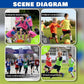 12/24/48PCS Pinnies Youth Team Pennies for Sports Kids and Scrimmage Vests for Soccer Basketball Jersey Practice