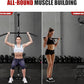 LAT All-in-one Machine with High and Low Pulley Station, LAT PullDown and LAT Row Cable Machine, LAT Tower with Adjustable Leg Support for Home Gym Total Body Training