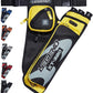 LEGEND XT320 Archery Quivers - Nylon Hip Quivers with 3 Arrow Tube Cases for Target Shooting - Adjustable Waist Belt, T-Slot, Storage Compartments for Accessories, Gear, Tools, Release Tab, Score Card