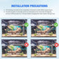 Submersible Aquarium Heater 100W/200W/300W/500W, Fish Tank Heater with high-Temperature Protection and Turtle Tank Heater with Automatic Power-Off When Leaving seawater or Freshwater.