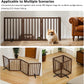 Dog Gate for Stairs,Foldable Dog Gate for Indoor Doorways House,Freestanding Pet Gates for Dogs,Doogie Puppy Fence Gate