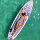 Inflatable Paddle Board 11 '* 34 "* 6" Extra Wide Sup Board, 420lb Capacity Paddle Board for Adults, Suitable for Sea and Lakes, 2+1Family Board