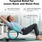 4 Pack Back Roller- Yoga Wheel for Back Pain Reliefn & Stretching, Back Wheel for Deep Tissue Massage, Back Stretcher for Physical Therapy & Exercise