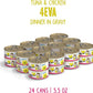 Weruva BFF Minced Natural Wet Cat Food, Tuna and Chicken 4 Eva in Gravy, 5.5oz Can, Pack of 24