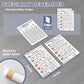 Whole Body Vibration Plate Exercise Poster, Fitness Workout Guide with 30 day Training Chart