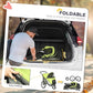 PawHut Dog Stroller, Pet Stroller 3 Wheels with Easy One-Hand Fold, Rubber Wheels, Storage Bag, Soft Cushion, Safety Leash, for Small & Medium Dogs, Yellowish Green