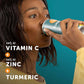 ZYN Turmeric Wellness Drink (6 Pack), Lemon Ginger Flavored Turmeric Curcumin Drink with Black Pepper, No Added Sugar, Low Carb & Low Calorie Drink, Clean Alternative