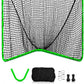 Velocity - Lacrosse Goal - Portable Steel Frame with Black Net, Perfect for Youth and Adult Training, Backyard Design