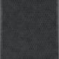 Indoor/Outdoor Hose-Wash Ribbed Design Non-Slip Rubber 2x3 Modern Entryway Mat for Entryway, Patio, Backyard, Garage, 24" x 36", Black Ribbed