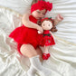 Soft Baby Doll Toys for Girls (12''), My First Christmas Dolls, Baby Rag Doll Plush Toys for Toddler Kids Infants -Baby Jinglebelle-Christmas Limited Edition