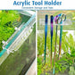 hygger 6-in-1 Long Aquarium Aquascaping Tools Kit, Color Stainless Steel Premium Aquatic Plant Tweezers Scissors Spatula Kit Comes with 1 Tool Holder and 1 Cleaning Cloth, for Fish Tank Starters